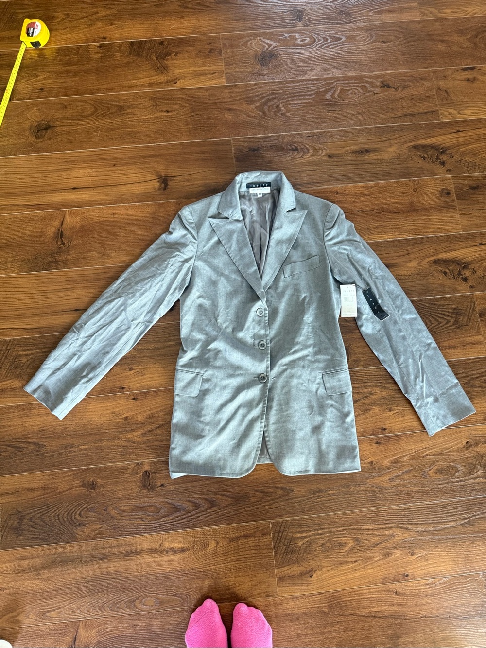 Tahari Metallic Silver Tailored Women's Blazer
